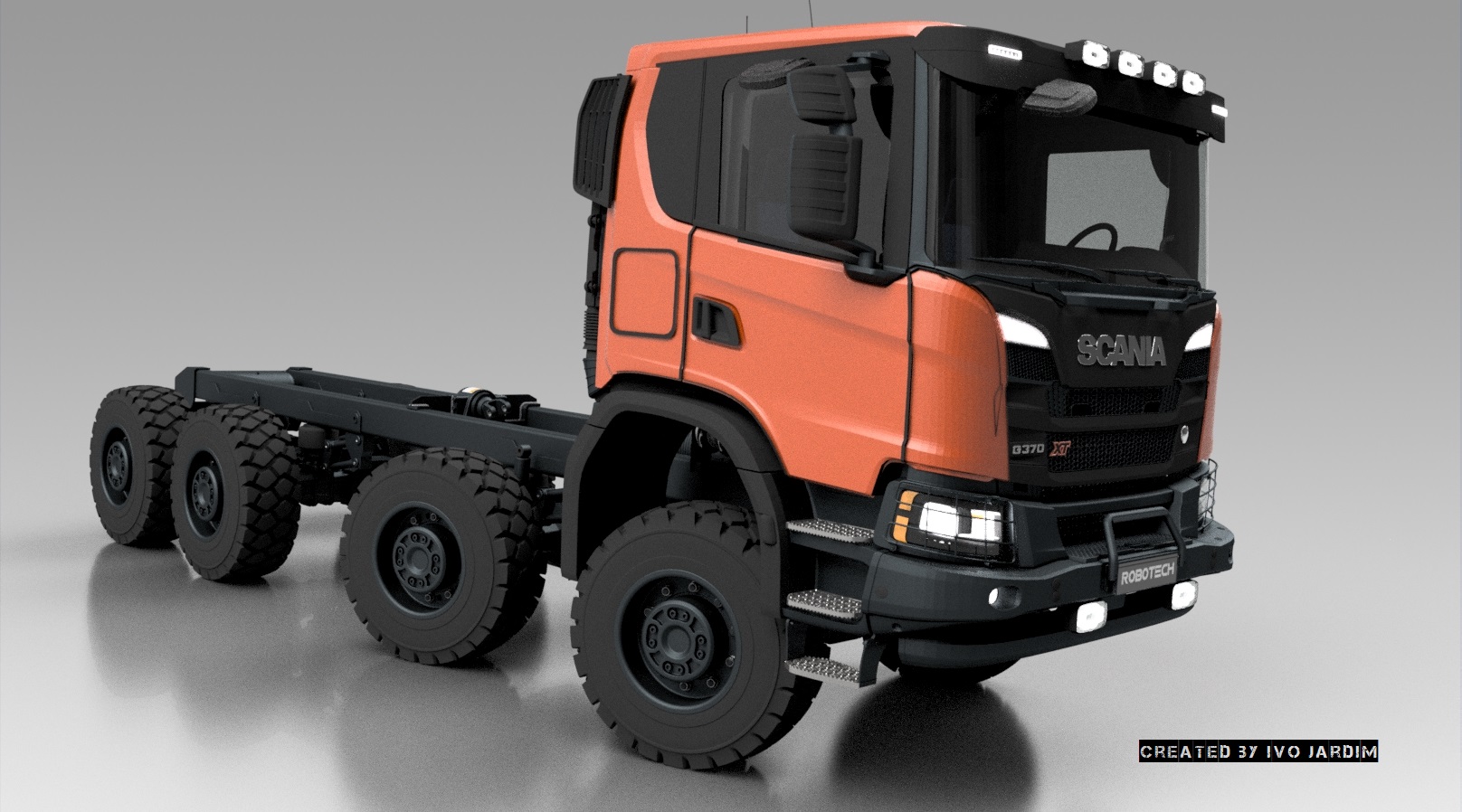 斯堪尼亚G370 XT 8x8卡车1比1